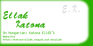 ellak katona business card